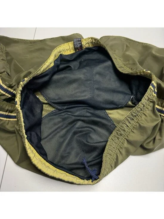 Vintage Quiksilver Swim Trunks Mens XL Green 90s Y2K Board Shorts Surf - Picture 10 of 13